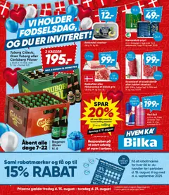 Eksempel på tilbudsavis Tilbudsavis fra butik Bilka gyldig fra 15/08/2025