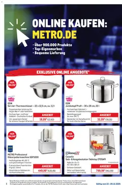 Vorschau von dem Prospekt des Geschäftes Metro, gültig ab dem 22.12.2025
