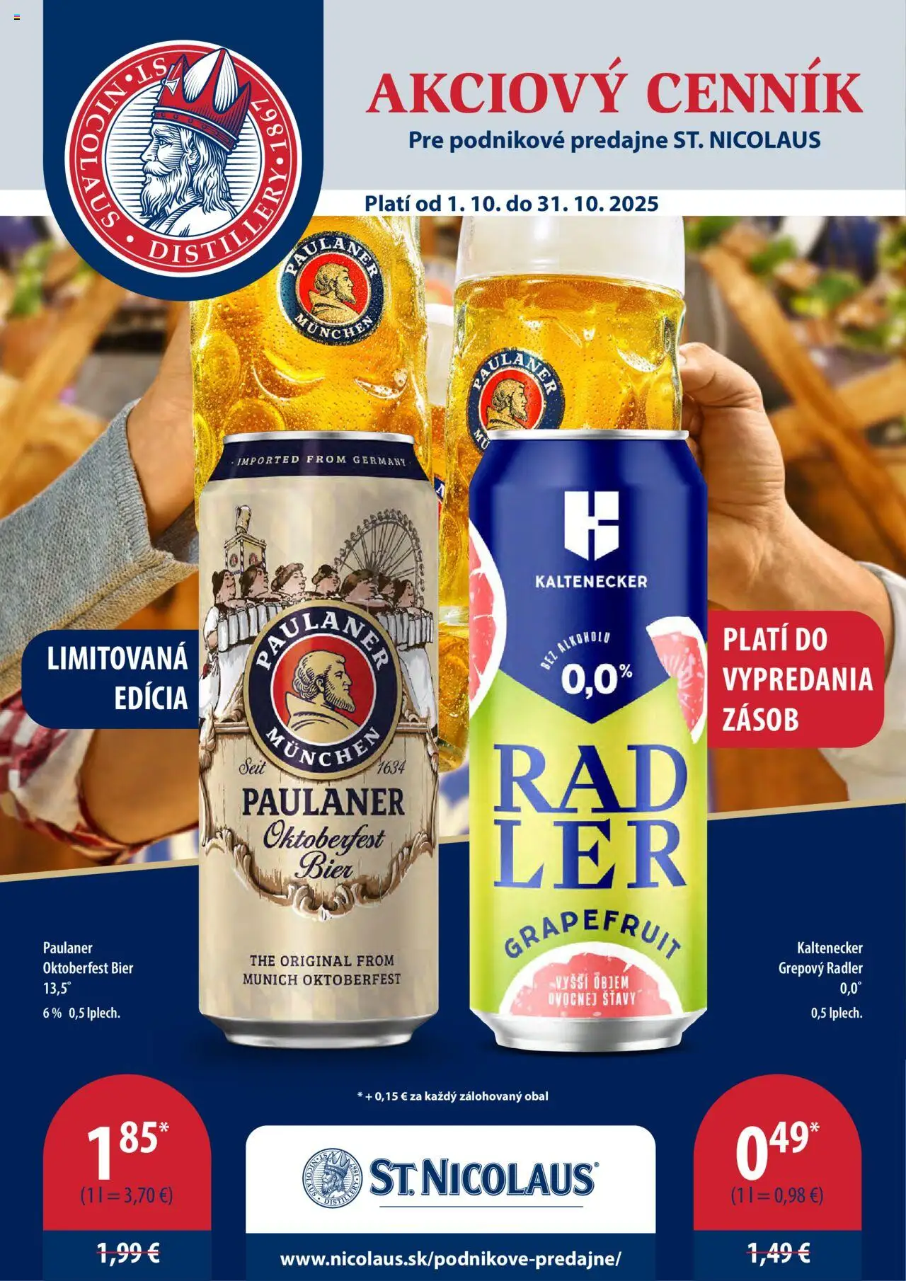Náhľad St. Nicolaus letáku platného od 01.10.2025 - Radler