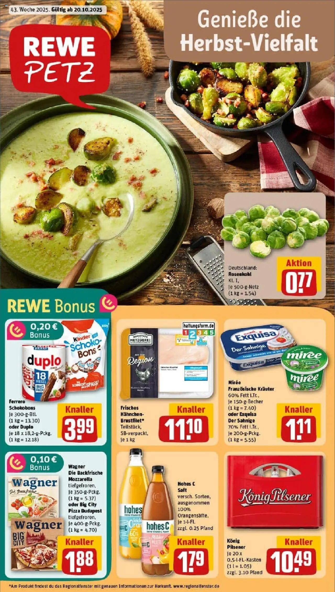 REWE Prospekt ab 19.10.2025 nächste Woche - Prospekt Neunkirchen	