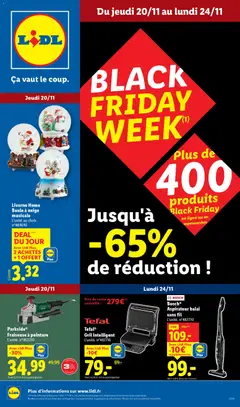 Prévisualisation de Black Friday week du magasin LIDL formulaire valide 20/11/2025