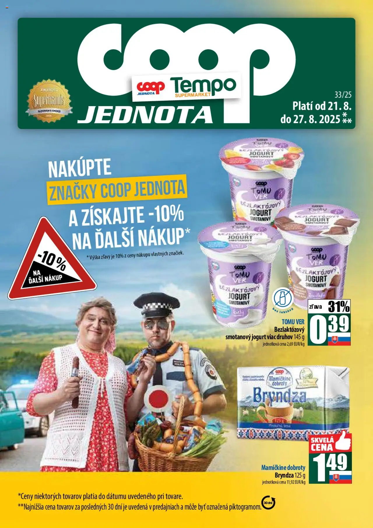 COOP Jednota leták od 21.08.2025 > Široká ponuka online