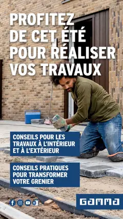 Prévisualisation de Magazine projets d’été du magasin GAMMA formulaire valide 07/07/2025