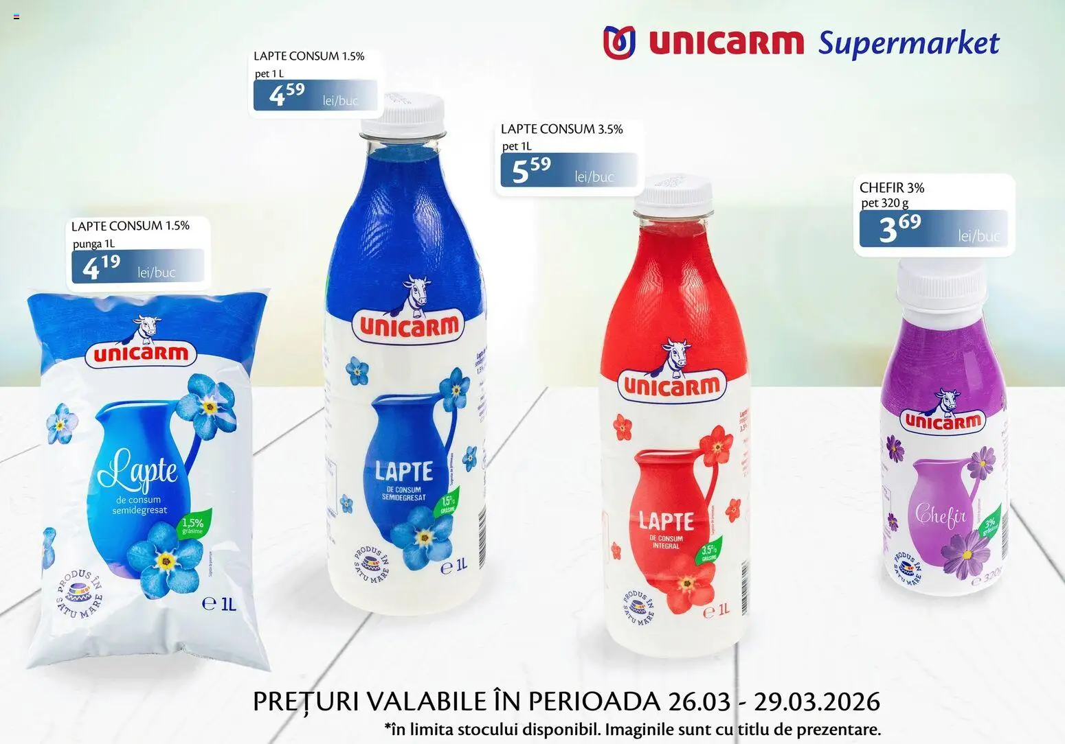 Previzualizarea de cataloage: Unicarm Unicarm Catalog Produse lactate valabil de la 26.03.2026