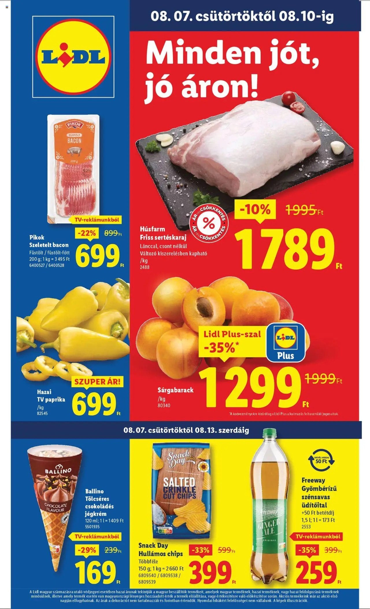 Lidl aktuális szórólap, érvényes 2025.08.07.-től - 1 oldal