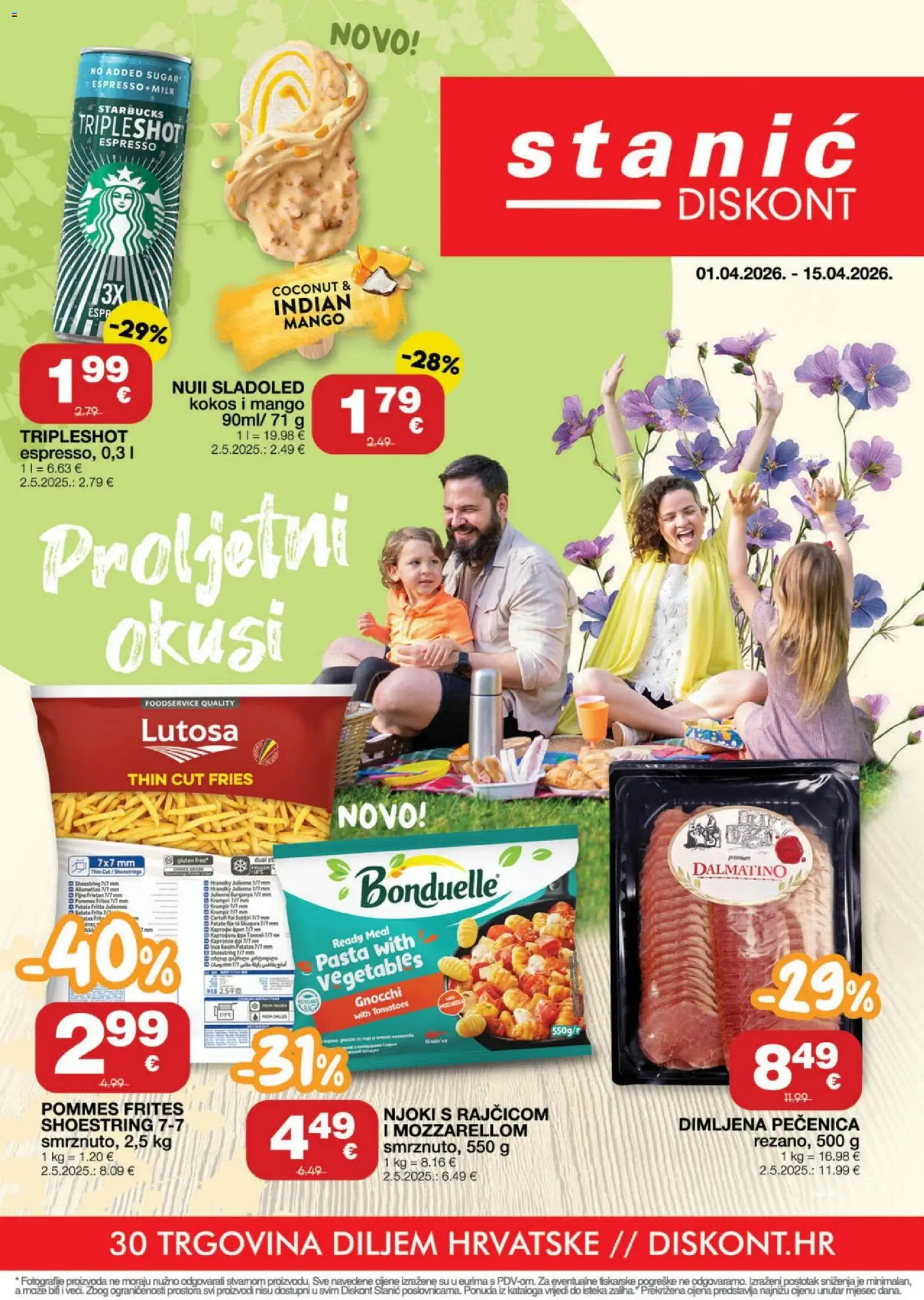 Pregled letka Stanić Diskont Katalog trgovine Stanić Diskont vrijedi od 01.04.2026