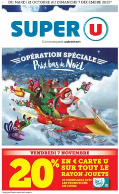 Prévisualisation de Prix bas de Noël du magasin Super U formulaire valide 21/10/2025
