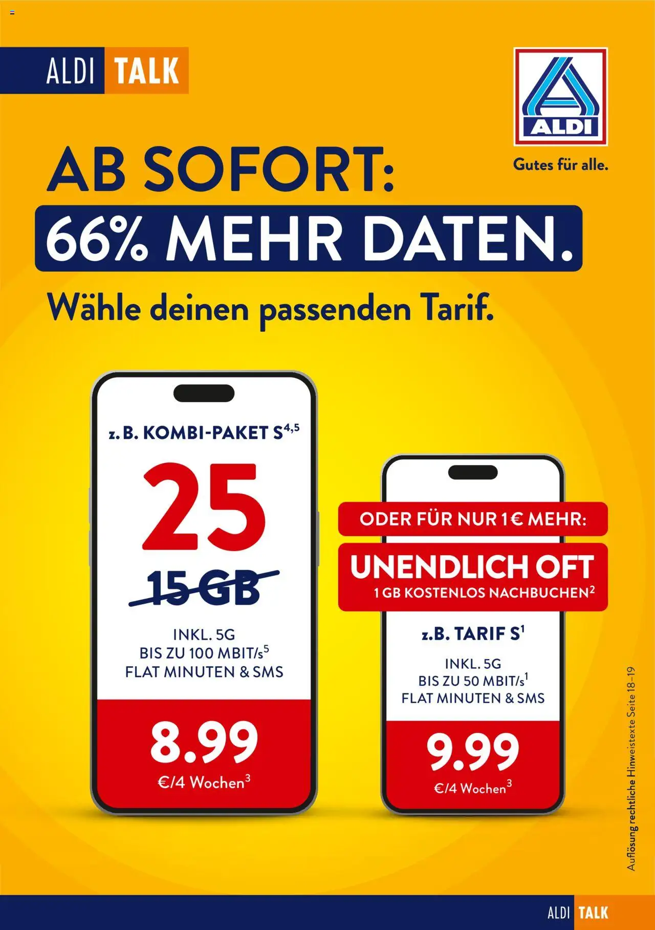 ALDI Prospekt ab 19.09.2025 zum Blättern: Talk