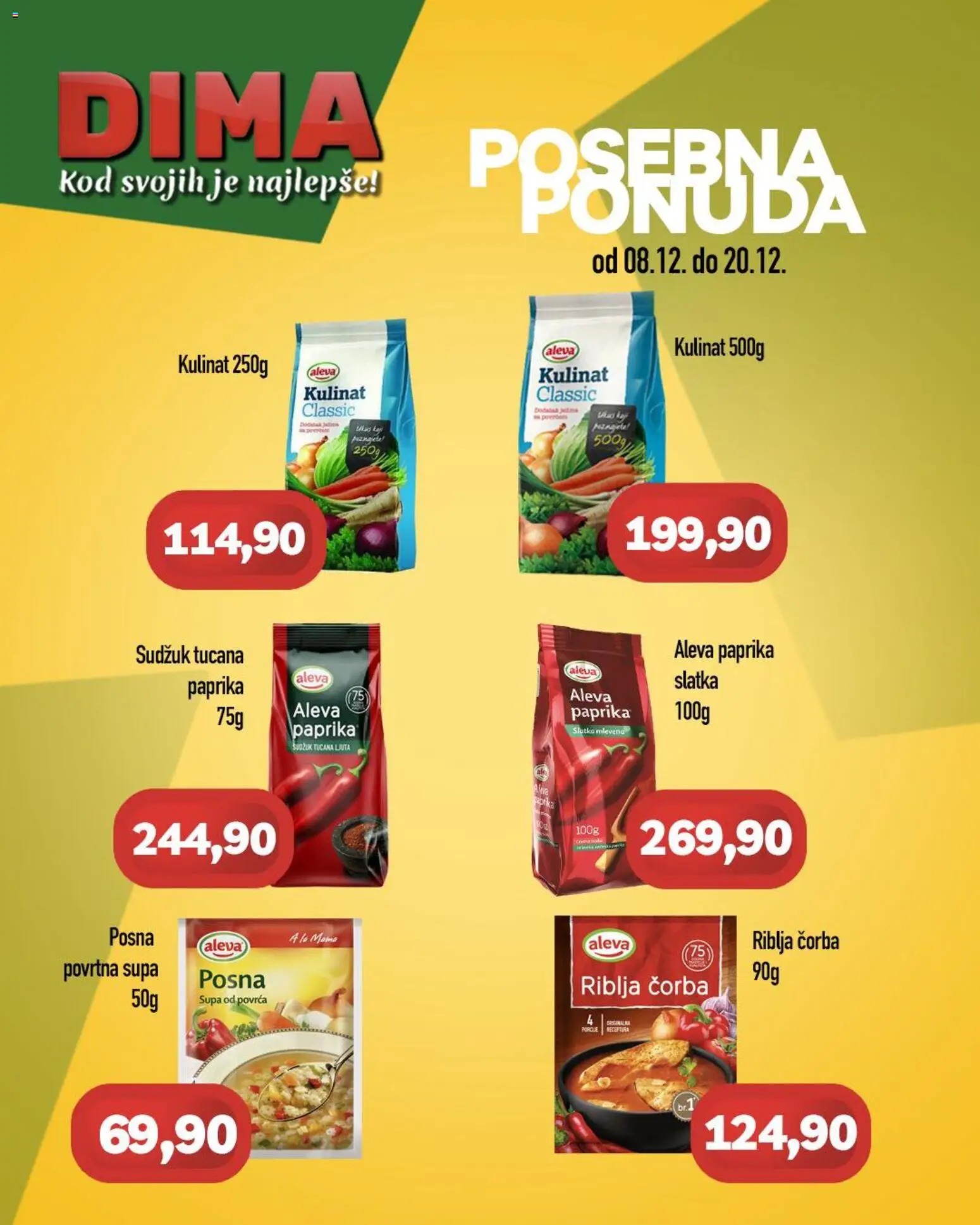 Pregled VP Dima kataloga - važi od 08.12.2025 - Paprika