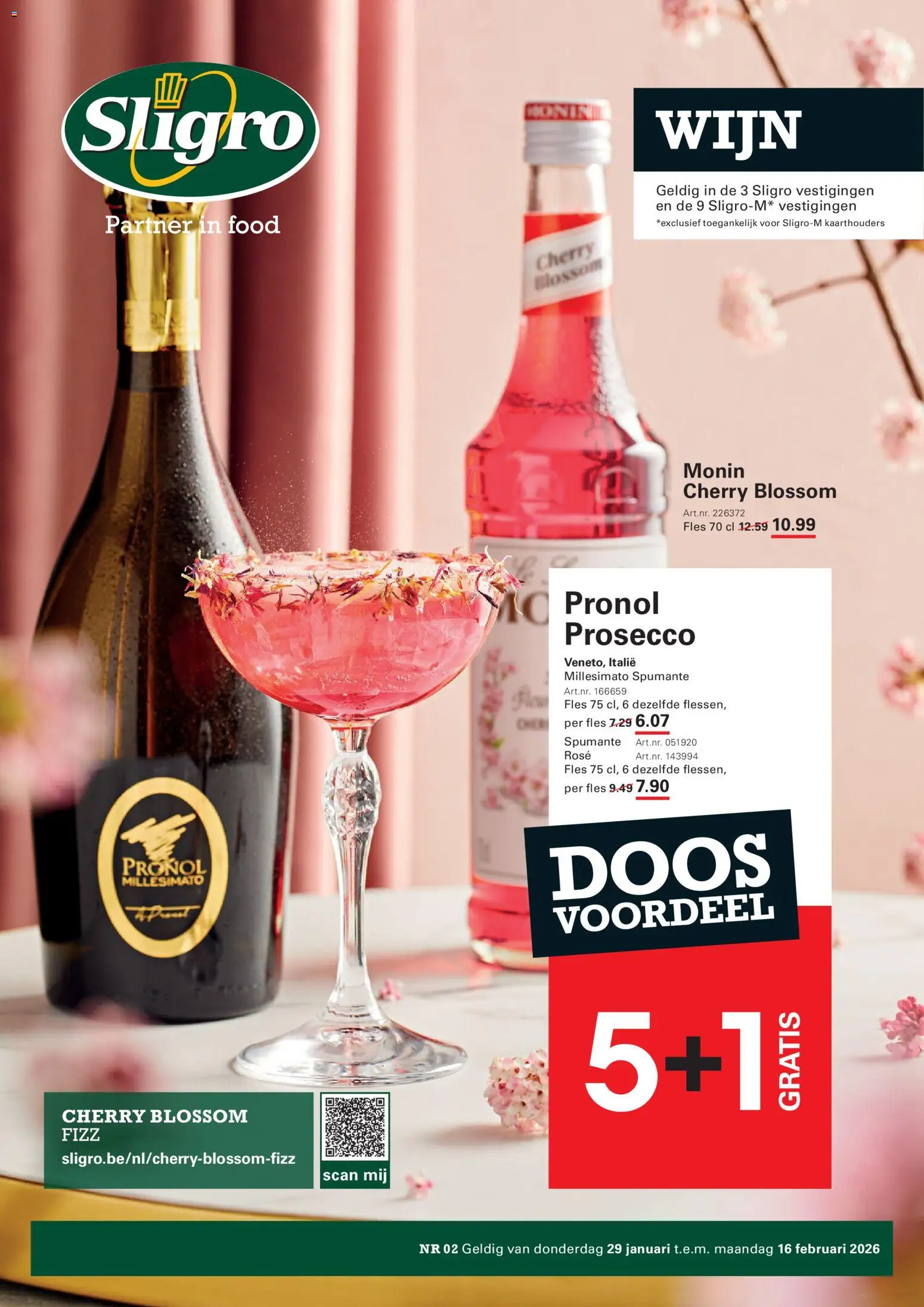 Voorbeeld van Publicité Vins van winkel Sligro geldig vanaf 29/01/2026