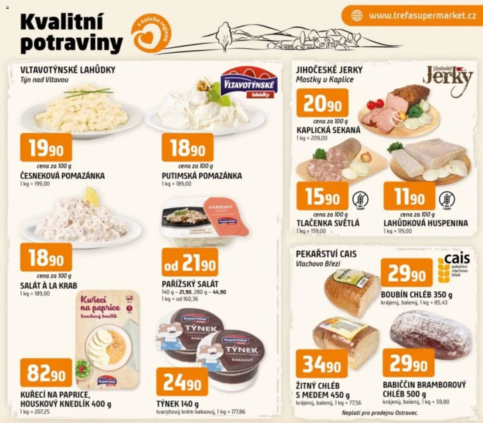 Náhled nabídky: Trefa Trefa leták - Kvalitní potraviny z našeho regionu platný od 01.04.2026