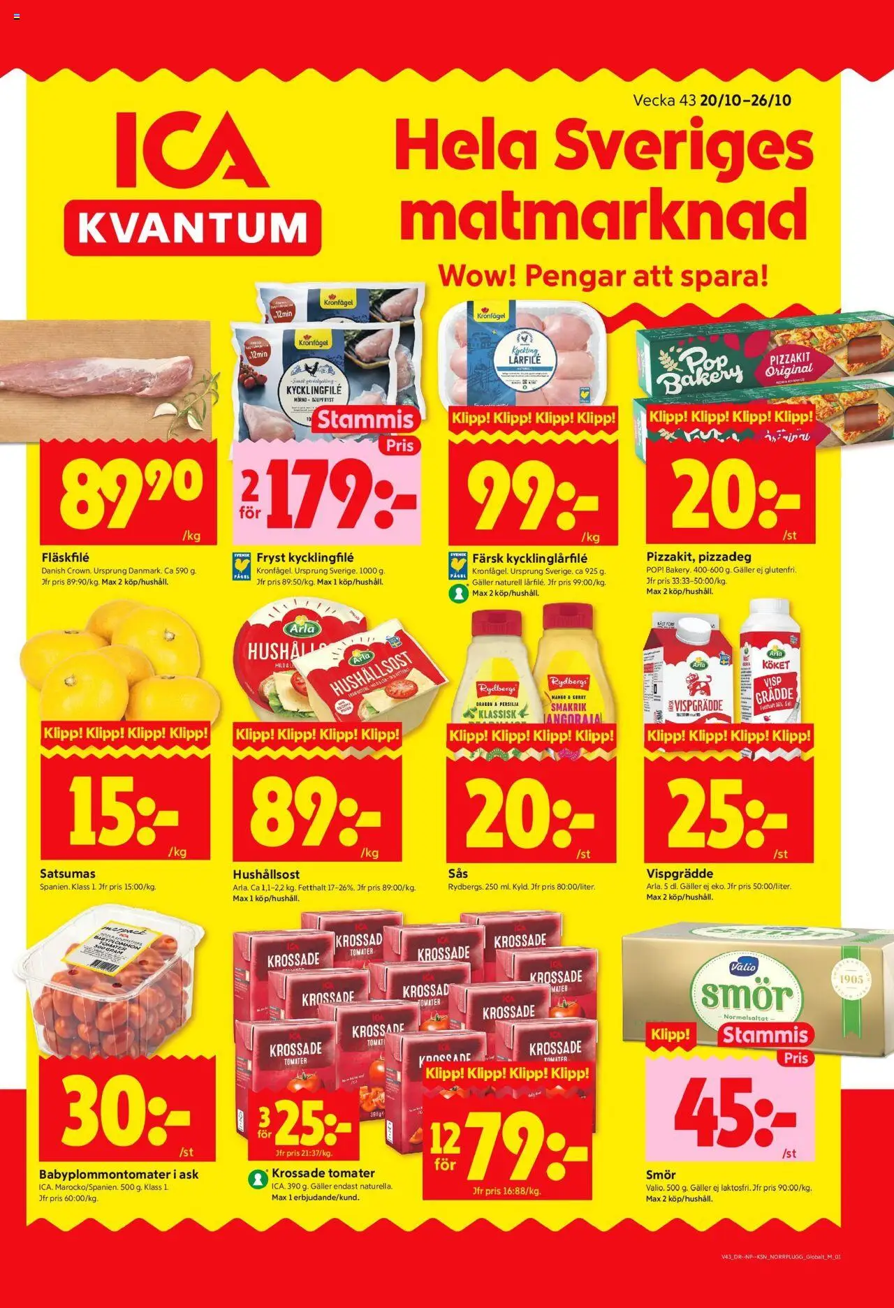 Boden är giltig 20/10 2025 > Veckans Erbjudanden gäller från 20/10/2025 till 26/10/2025 sidnummer 1