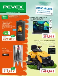 Pregled letka Katalog trgovine Pevex vrijedi od 28.08.2025