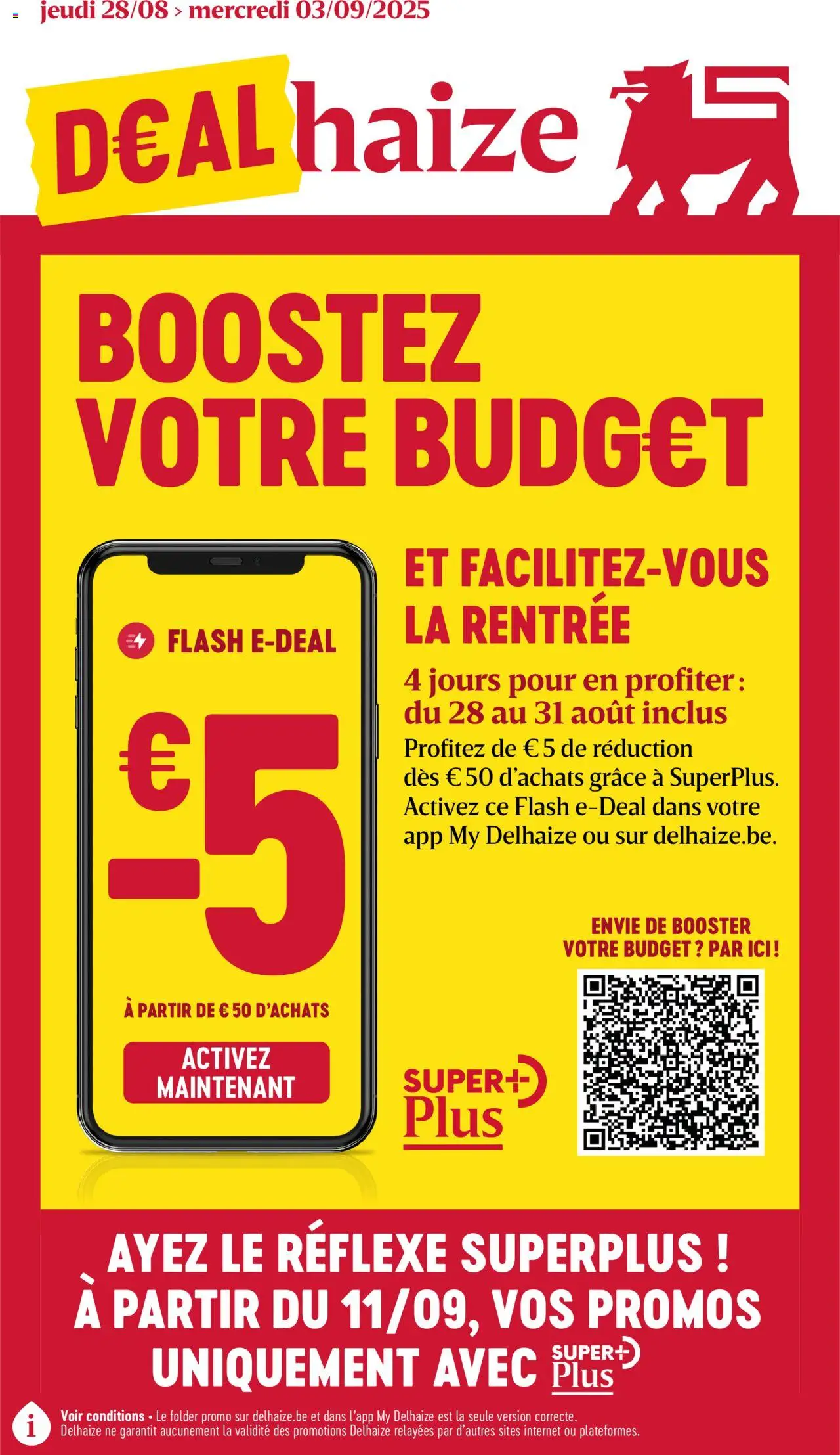 Delhaize shop Folder de la semaine 35 geldig vanaf 28/08/2025 - Paginanummer 1