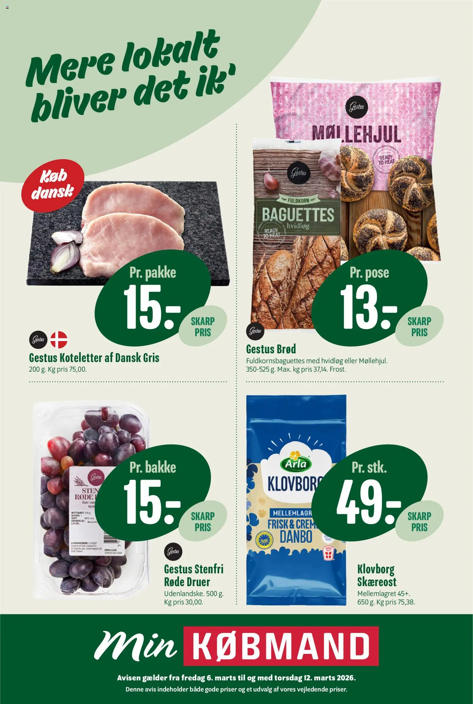 Eksempel på tilbudsavis Min Købmand - Tilbudsavis uge 11 fra butik Min Købmand gyldig fra 06/03/2026