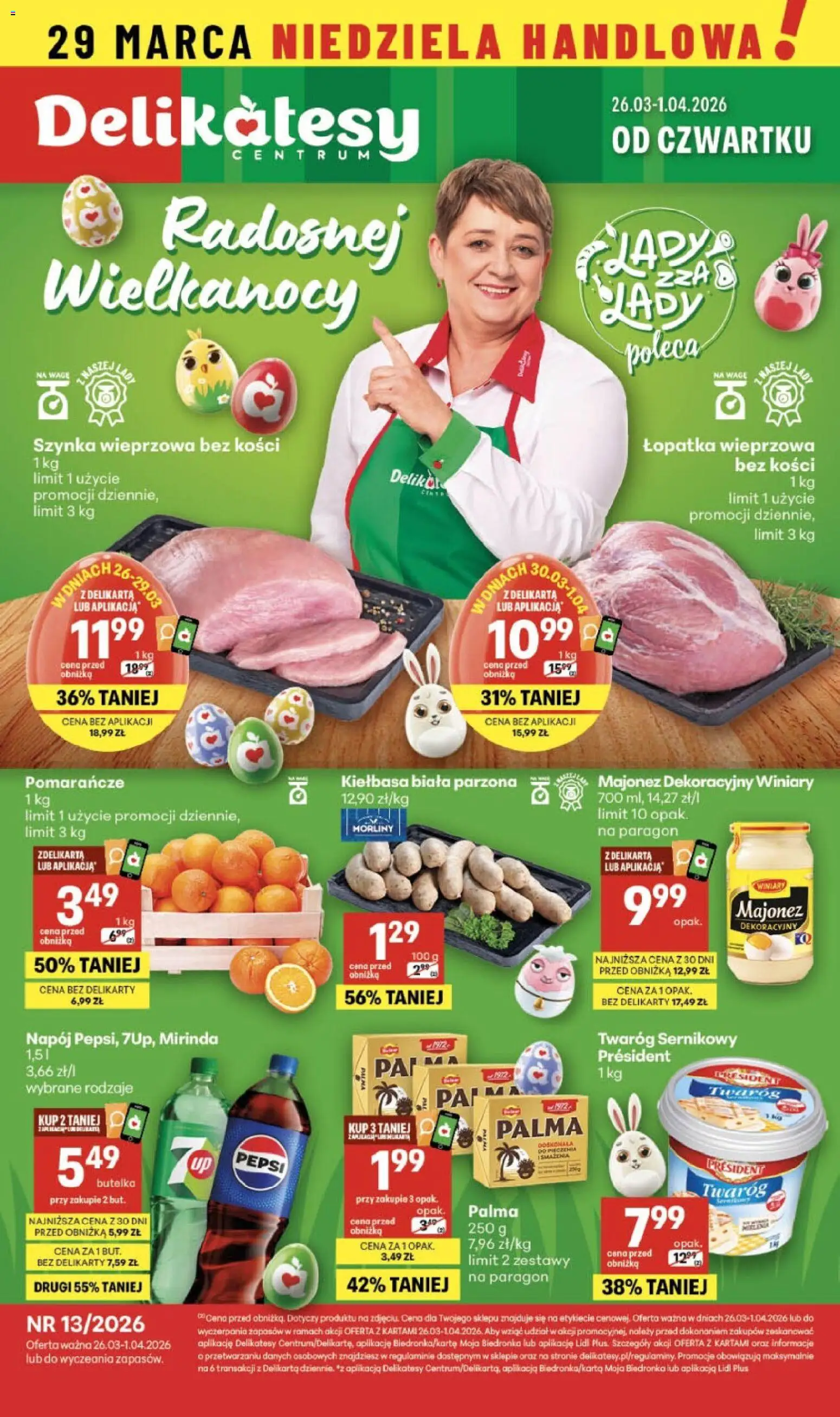 Pogląd gazetki "Delikatesy Centrum gazetka" ze sklepu Delikatesy Centrum ważnej od 26.03.2026
