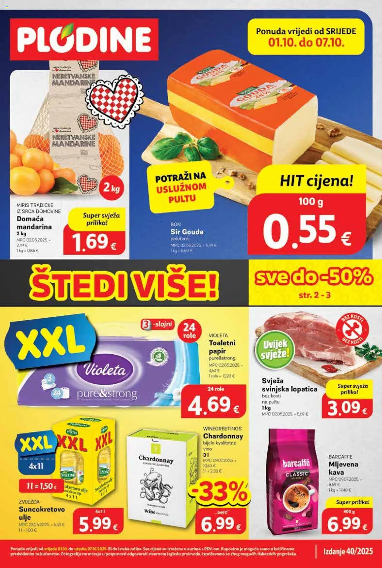 Plodine aktualni Katalog vrijedi od 01.10.2025 - tjedna akcija broj stranice 1