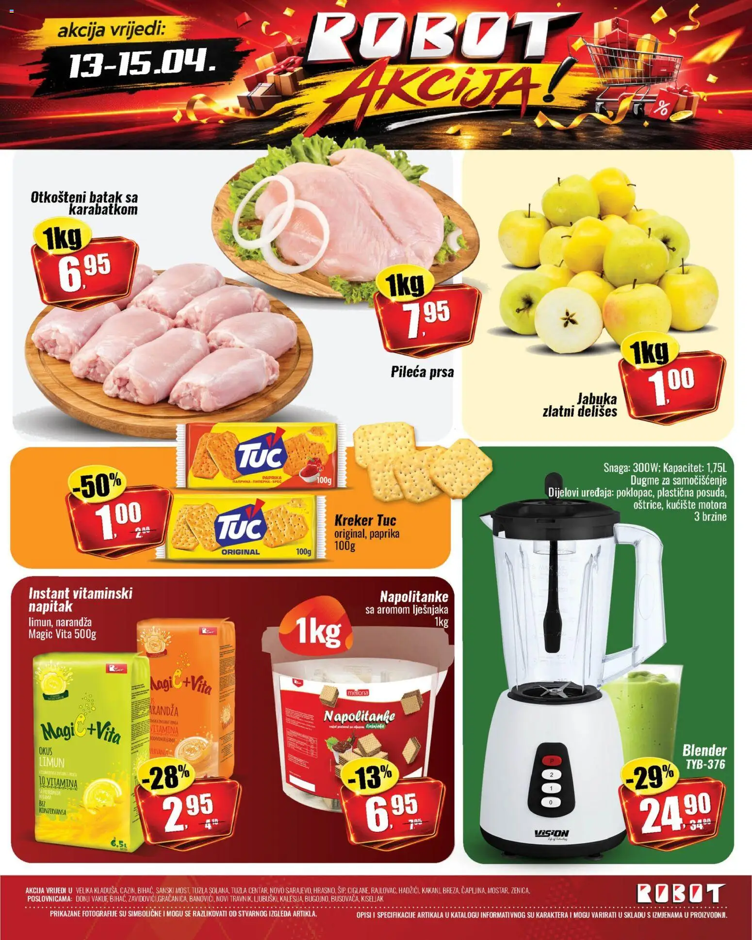 Pregled letka Robot super akcija trgovine Robot vrijedi od 13.04.2026