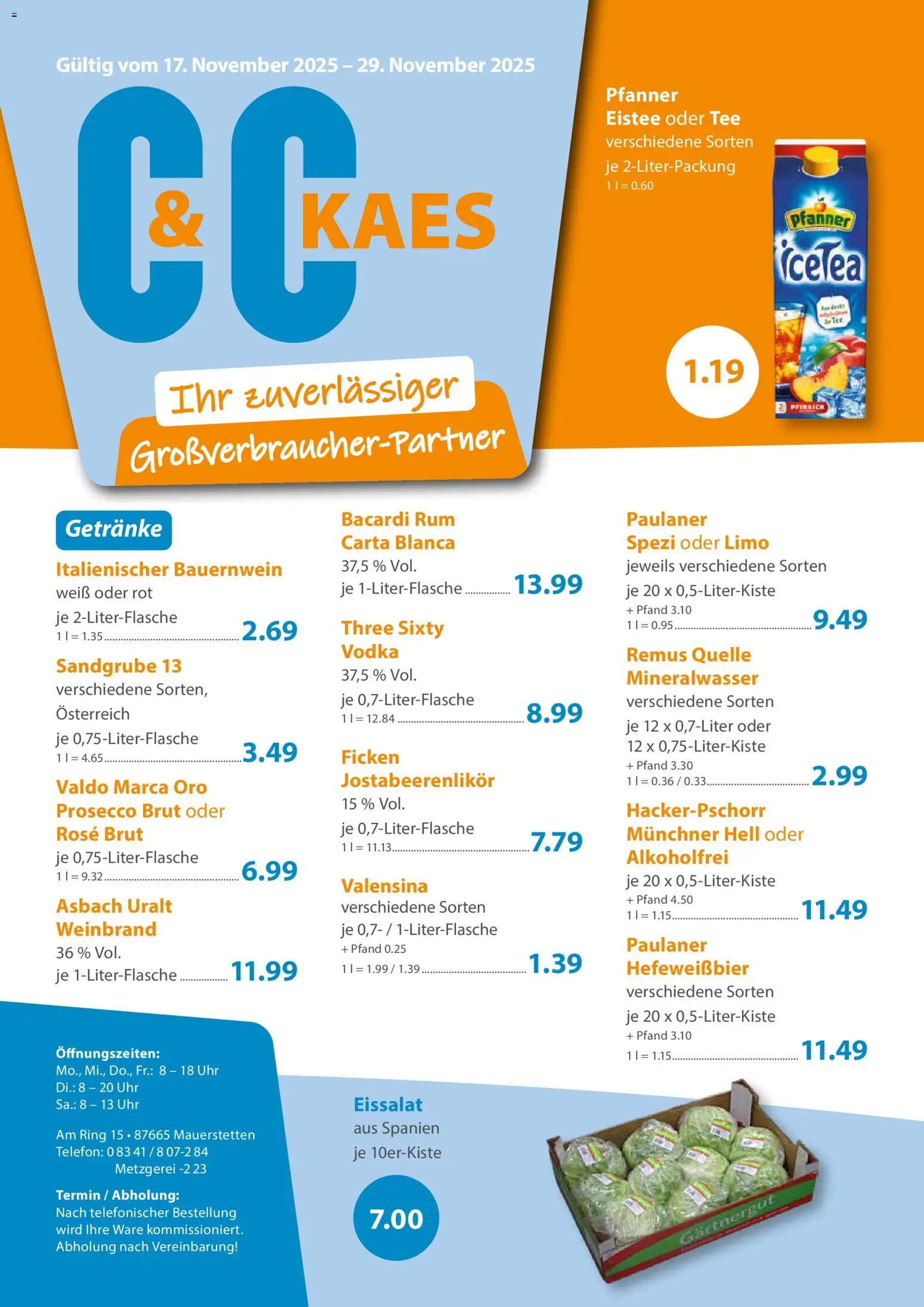 Vorschau von dem Prospekt des Geschäftes C&C, gültig ab dem 17.11.2025