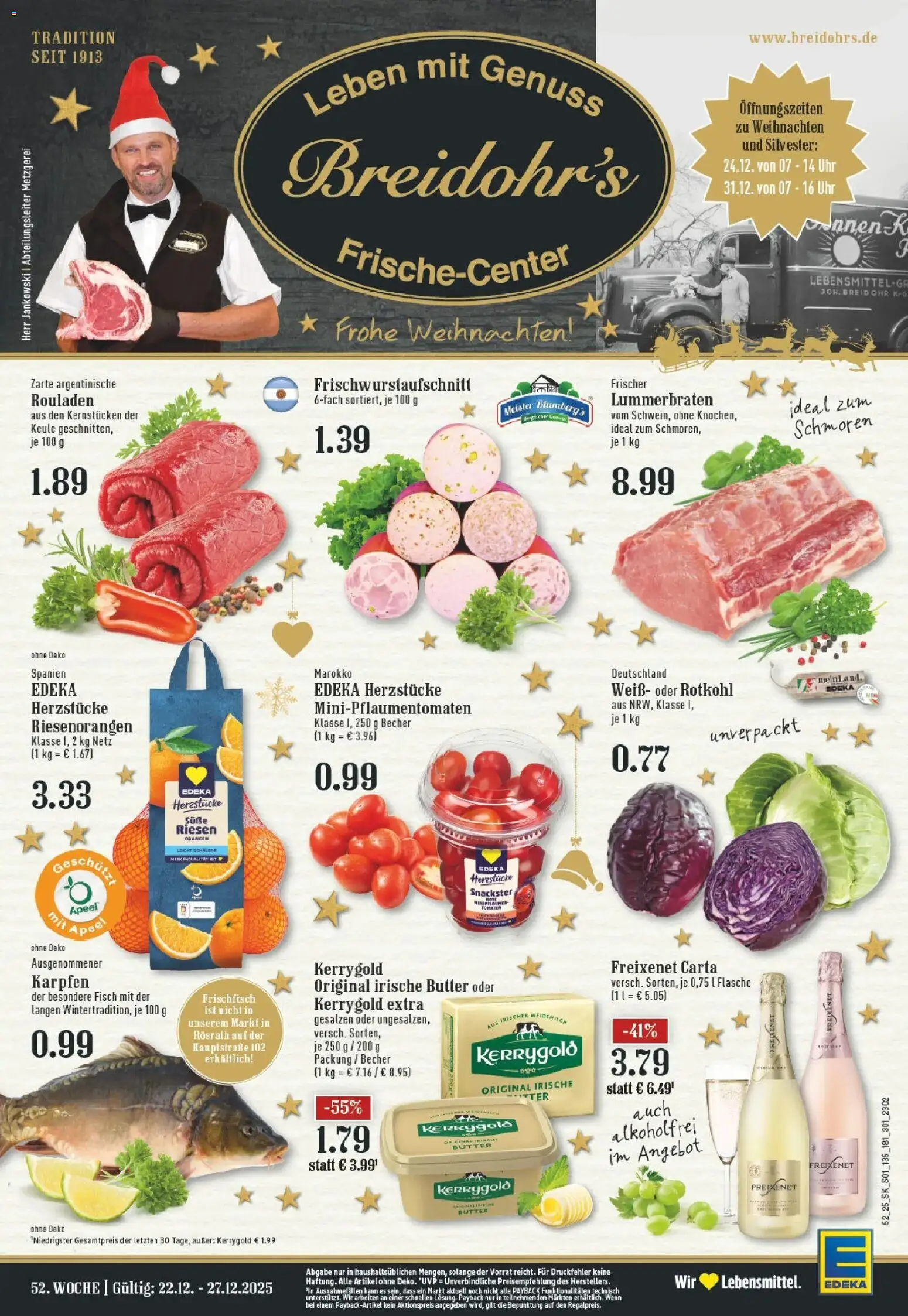 Vorschau von dem Prospekt des Geschäftes Edeka, gültig ab dem 22.12.2025