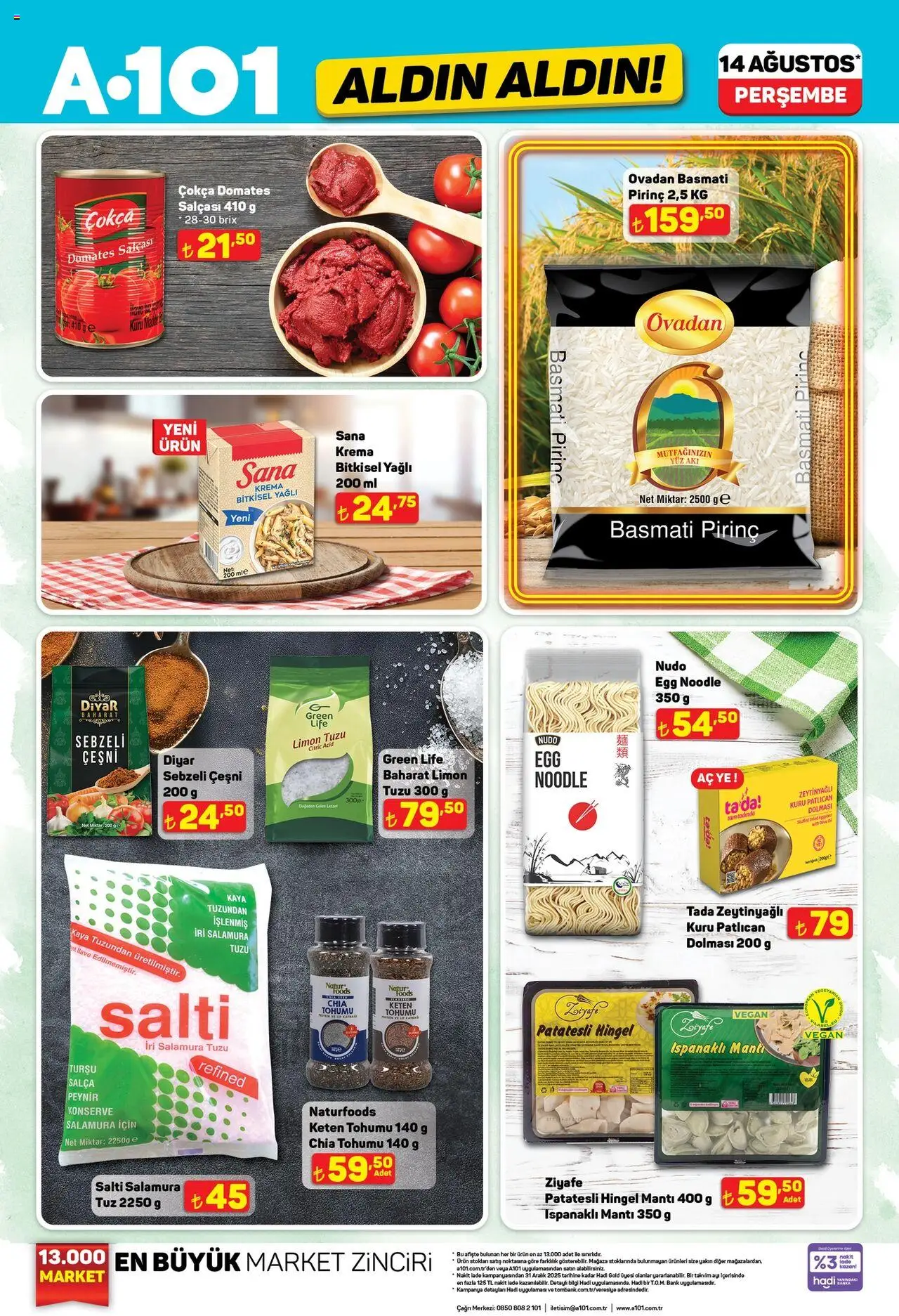 A101 Katalog Aldın Aldın (14 Ağustos 2025) - Broşür bu hafta - Sayfa numarası 1