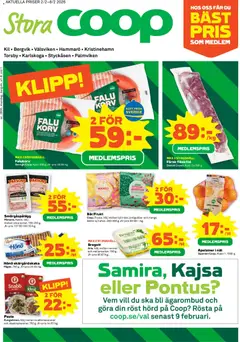 Förhandsgranska reklamblad Aktuella reklamblad Stora Coop från butik Stora Coop gäller från 02/02/2026