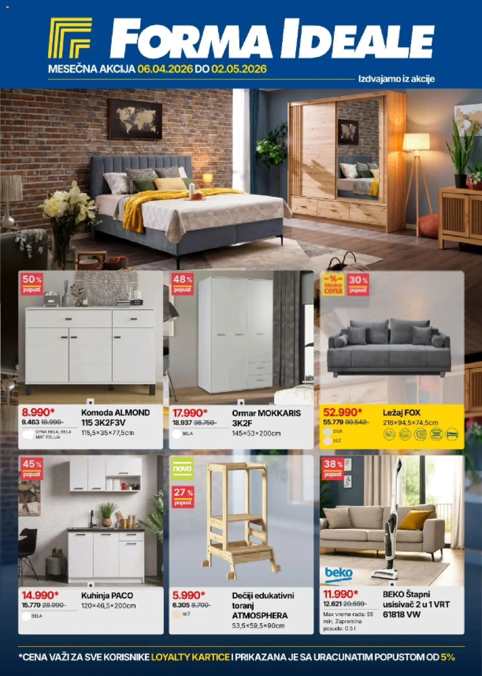 Pregled Forma Ideale kataloga - važi od 06.04.2026