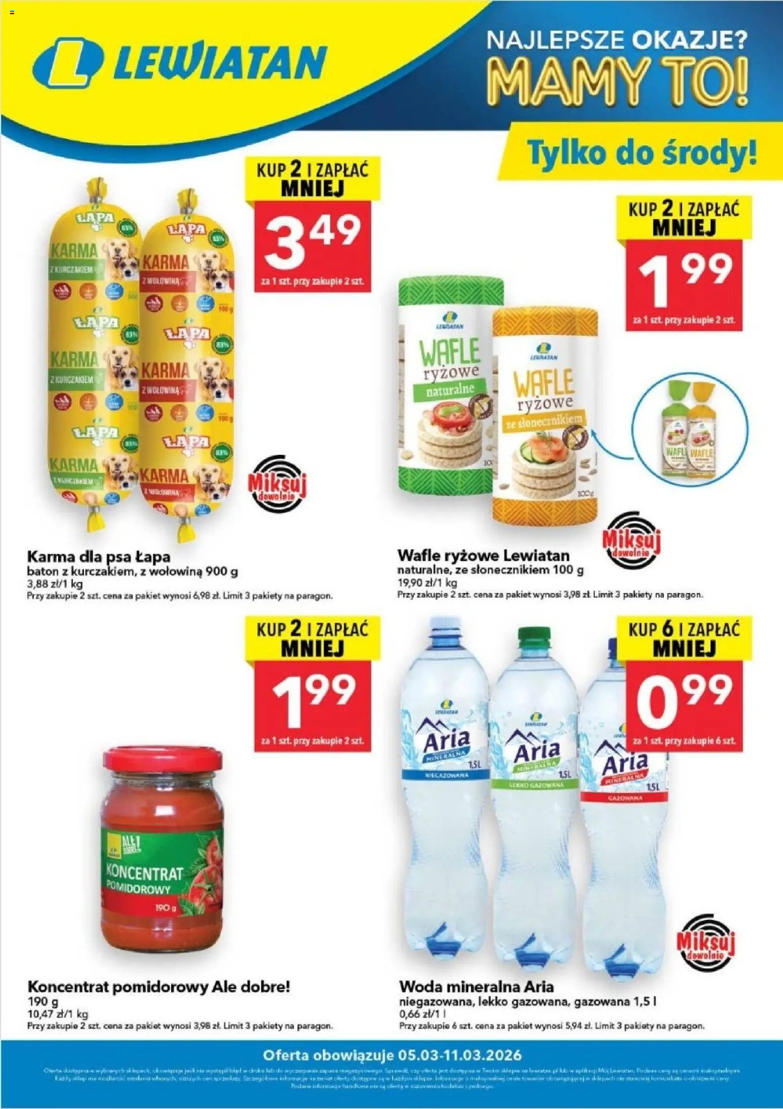 Pogląd gazetki "Lewiatan gazetka - W wielopakach taniej" ze sklepu Lewiatan ważnej od 05.03.2026