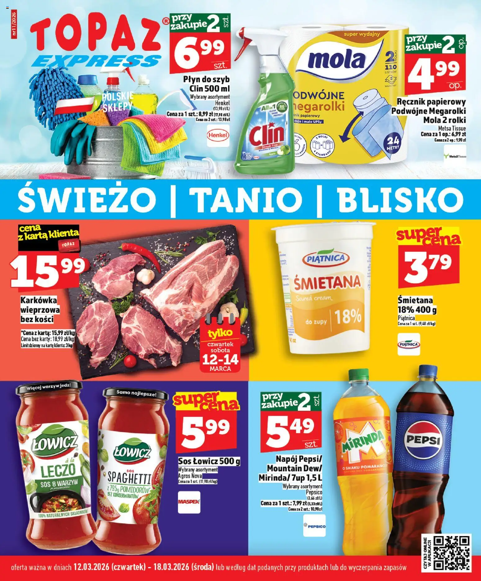 Pogląd gazetki "Topaz gazetka - Express" ze sklepu Topaz ważnej od 12.03.2026