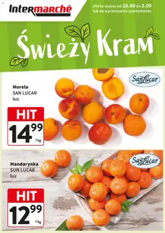 Pogląd gazetki "Świeży Hit" ze sklepu Intermarche ważnej od 28.08.2025