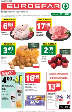 Pogląd gazetki "Eurospar" ze sklepu Spar ważnej od 22.10.2025