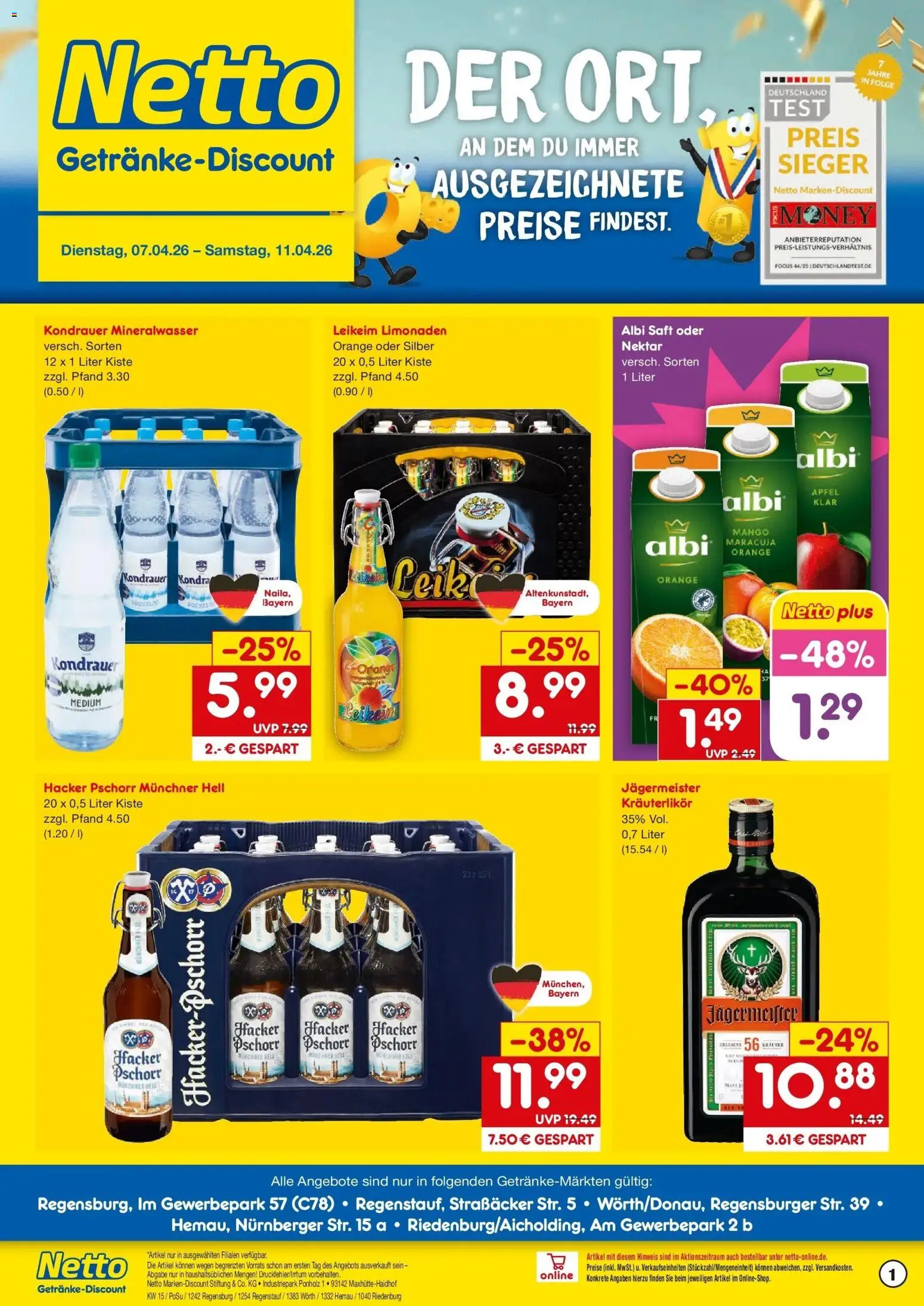 Vorschau von dem Prospekt des Geschäftes Netto Marken-Discount, gültig ab dem 07.04.2026