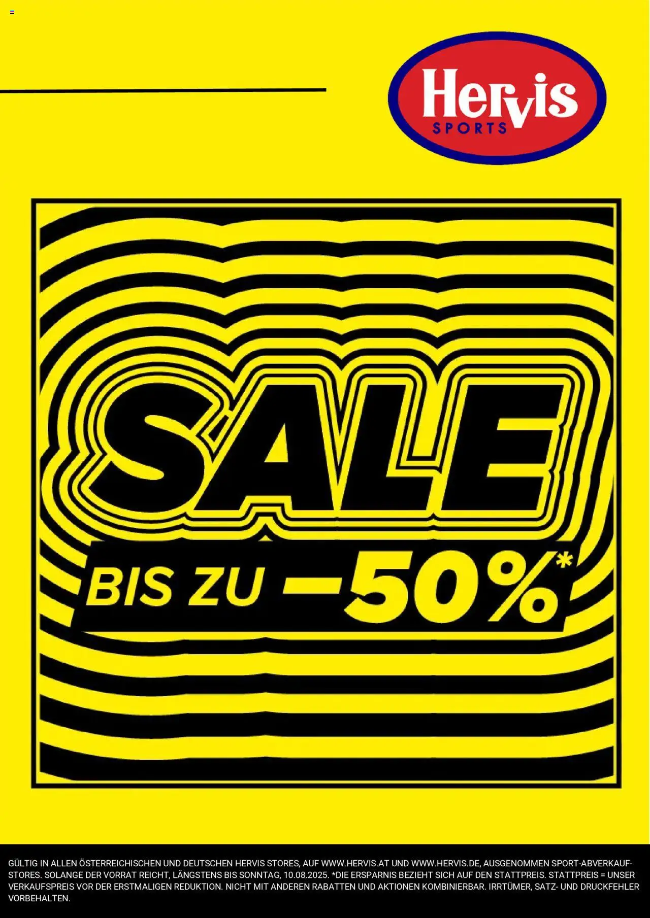  Hervis Angebote ab (14.07.2025 - 10.08.2025) - Seite 1