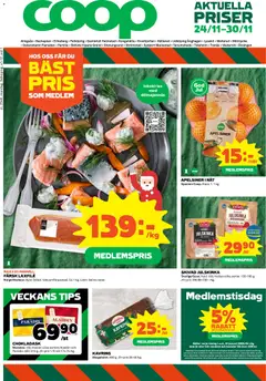 Förhandsgranska reklamblad Aktuella reklamblad Coop från butik Coop gäller från 24/11/2025