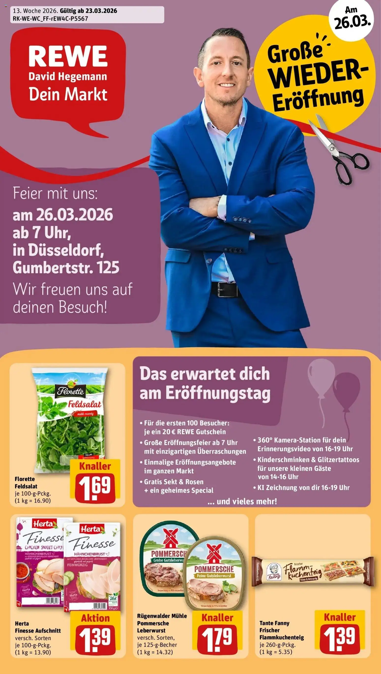 Vorschau von dem Prospekt des Geschäftes Rewe, gültig ab dem 23.03.2026