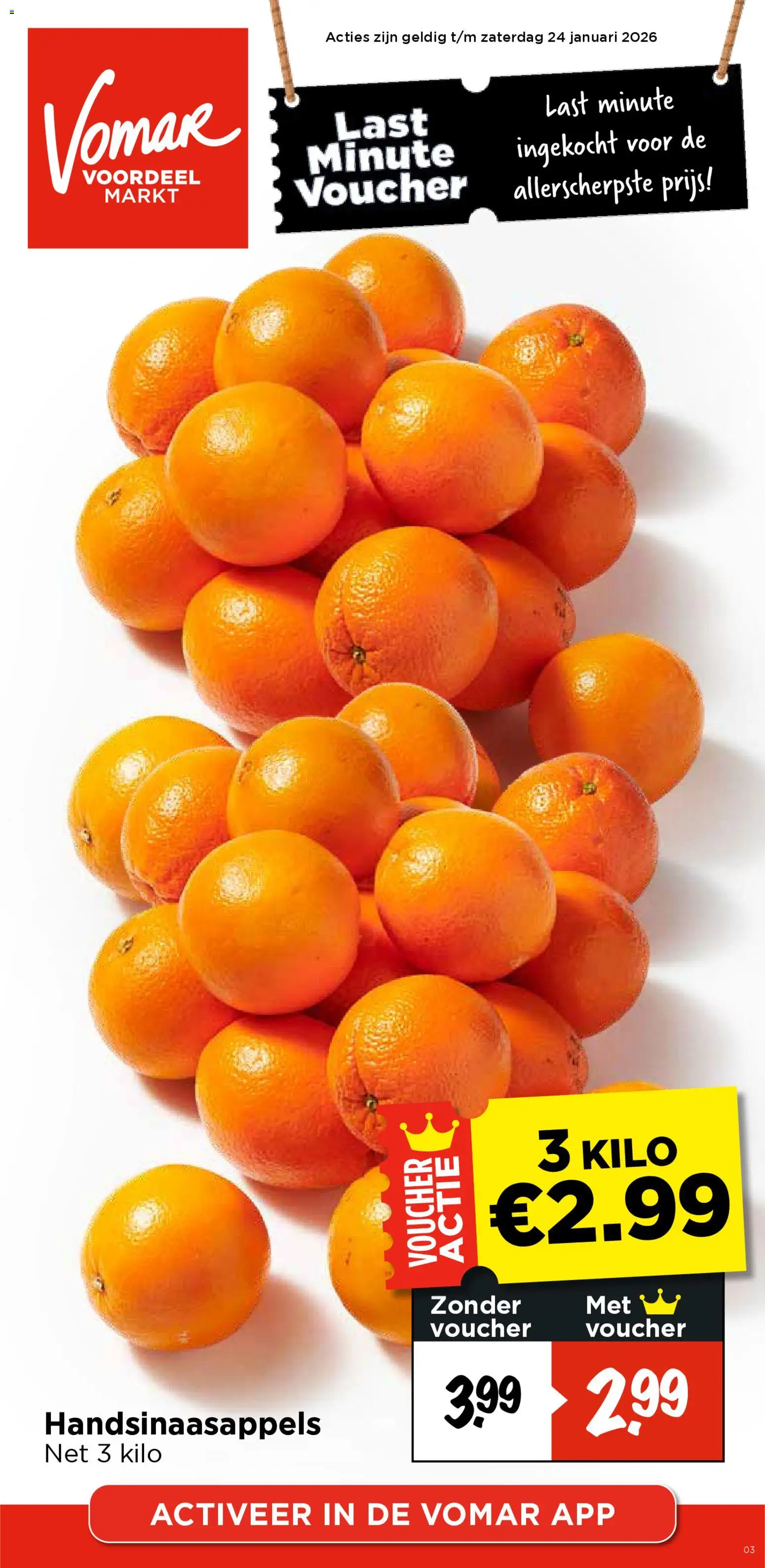 Voorbeeld van Weekend folder van winkel Vomar geldig vanaf 22-01-2026