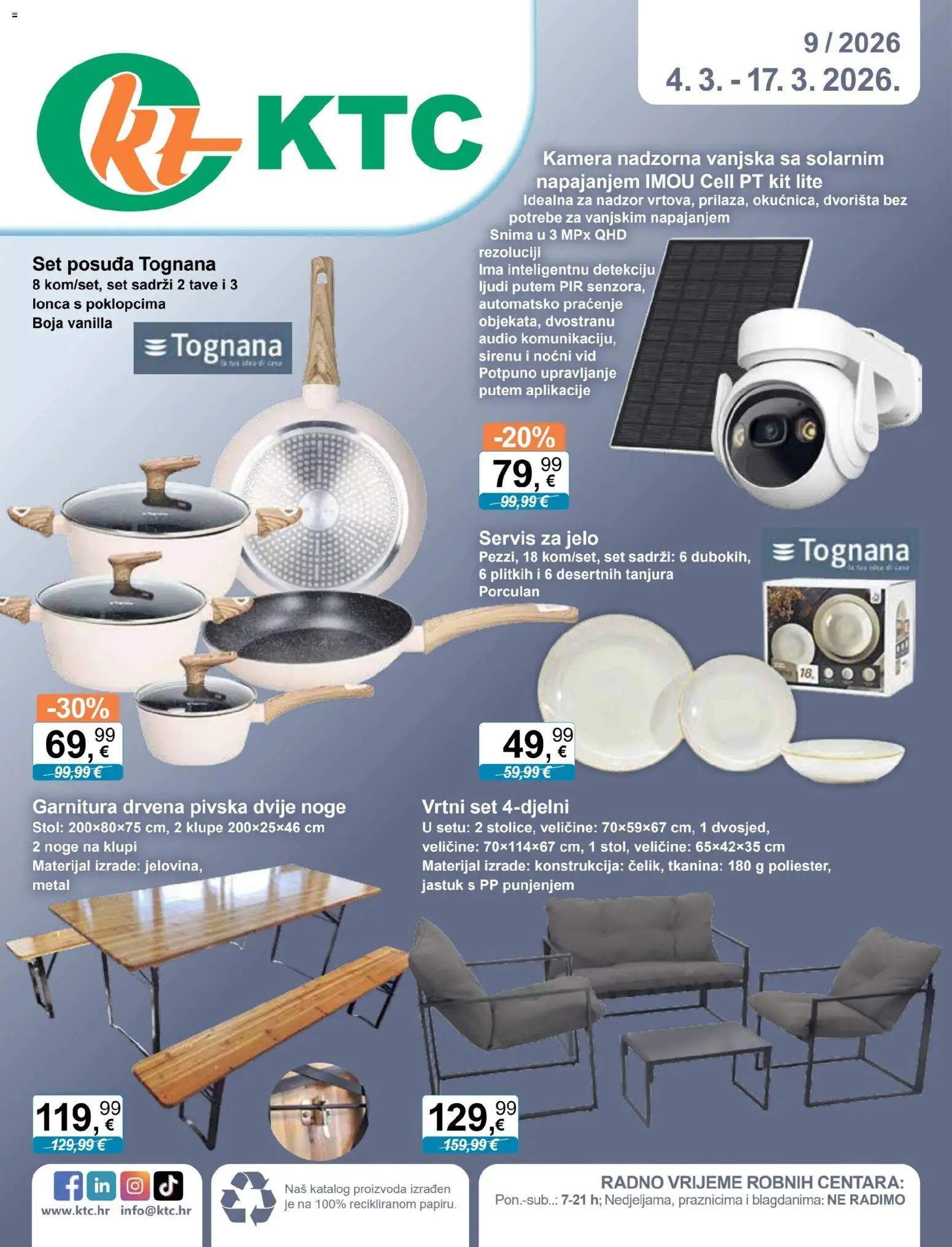 Pregled letka Katalog tehnike i posuđa trgovine KTC vrijedi od 04.03.2026