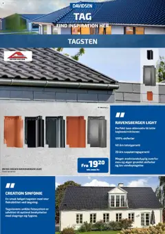 Eksempel på tilbudsavis Tag (ekskl. moms) fra butik Davidsen gyldig fra 19/05/2024