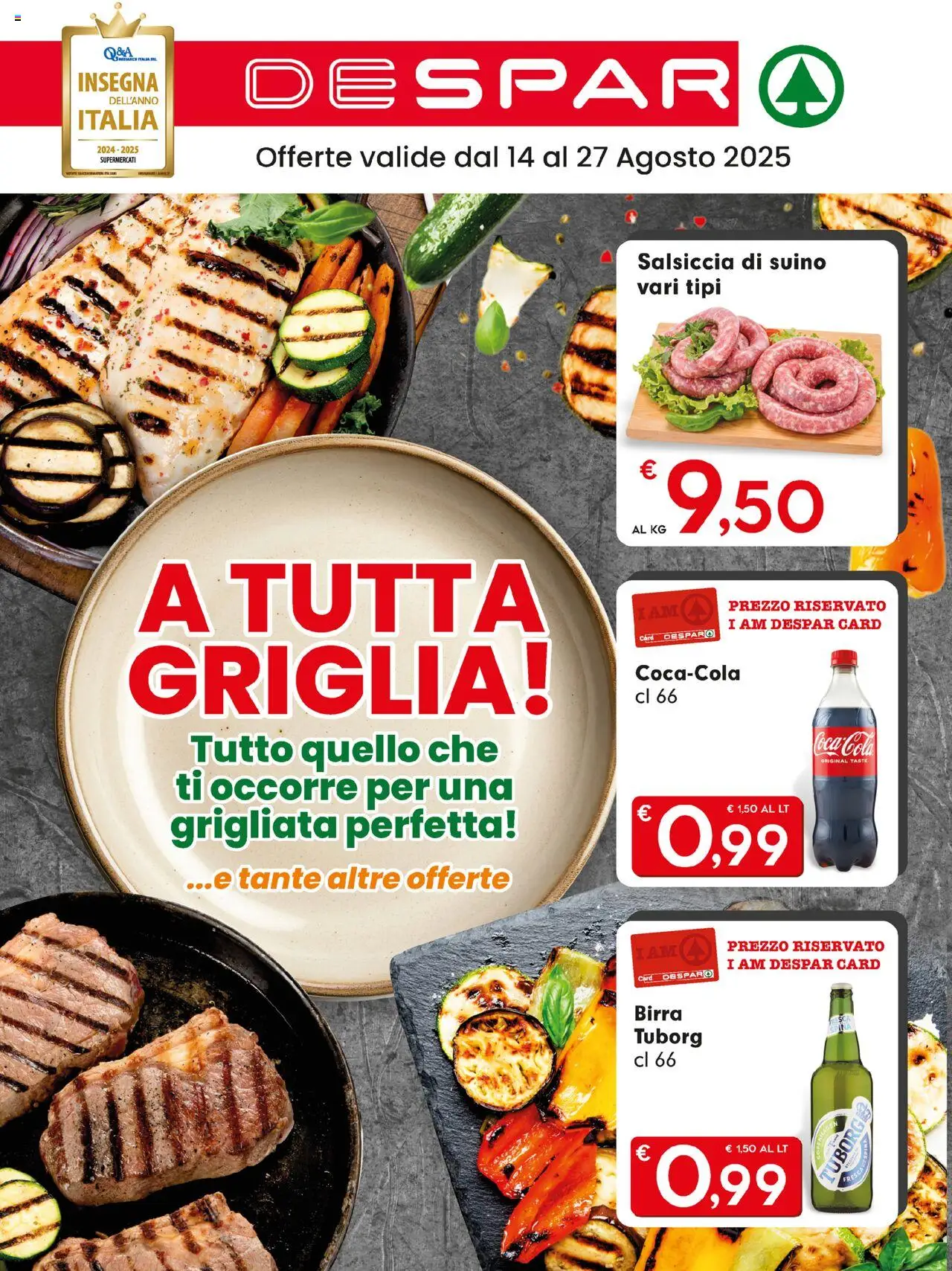 Volantino Despar valido da 14/08/2025 numero di pagina 1