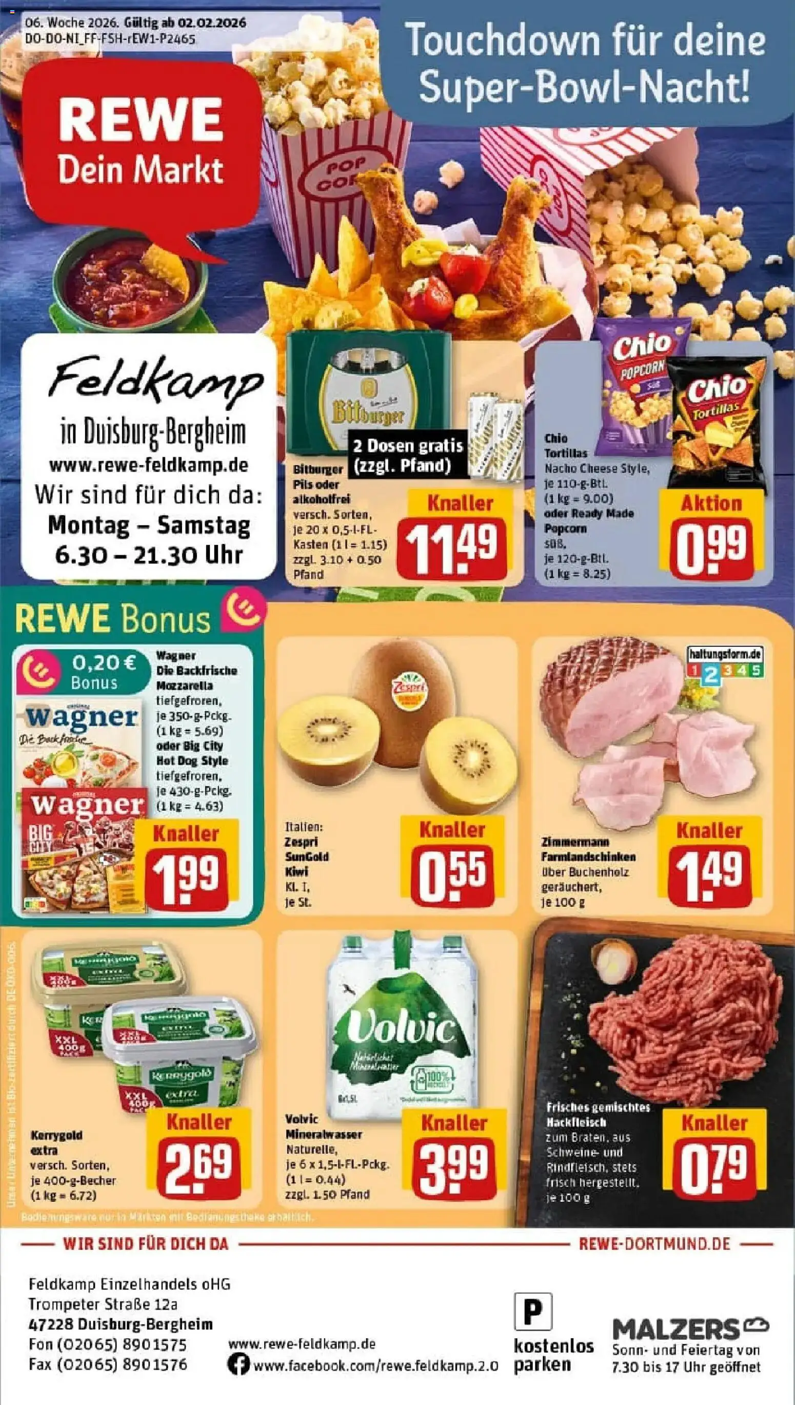 Vorschau von dem Prospekt des Geschäftes Rewe, gültig ab dem 02.02.2026