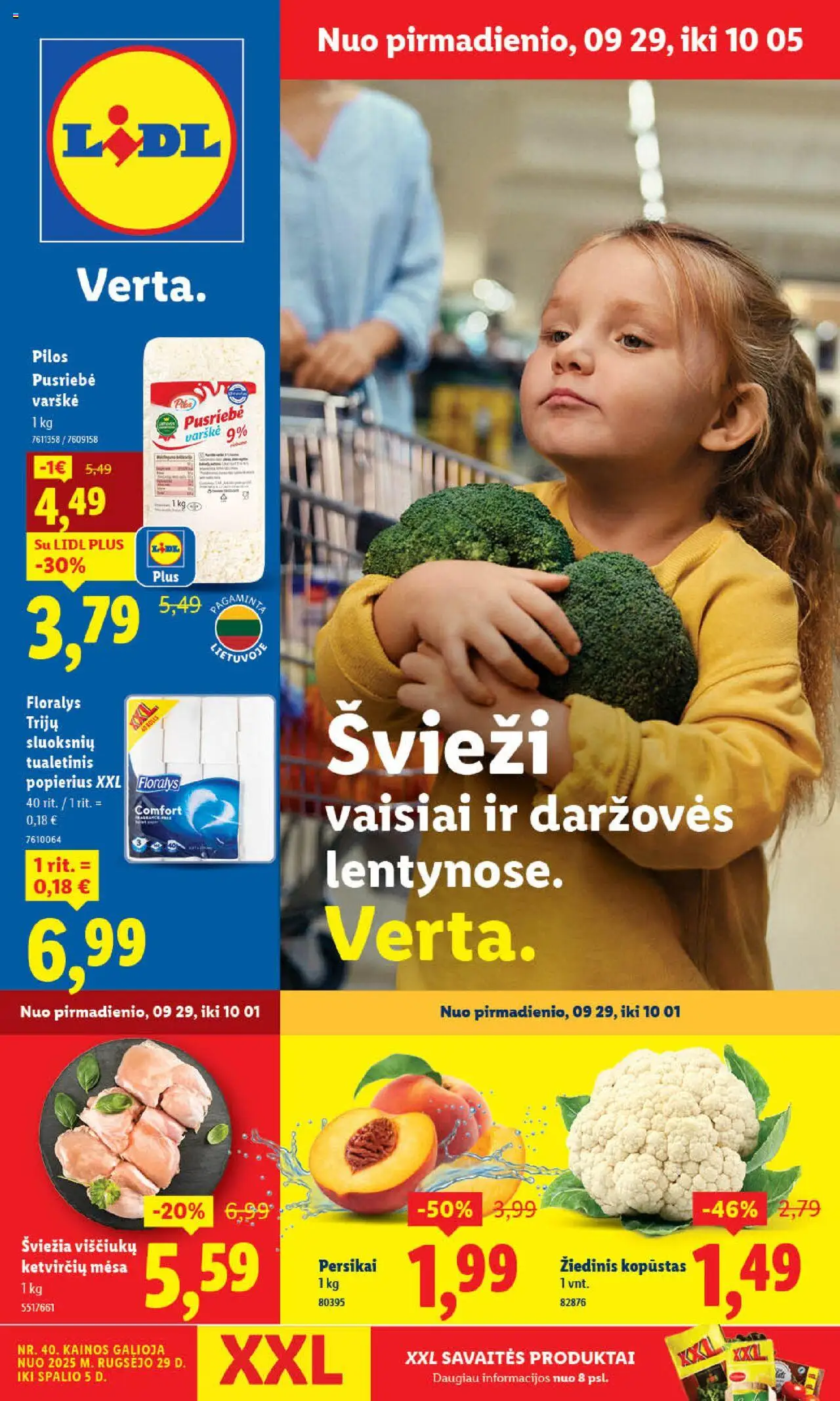LIDL leidinys galioja nuo 2025.09.29 – puslapio numeris 1