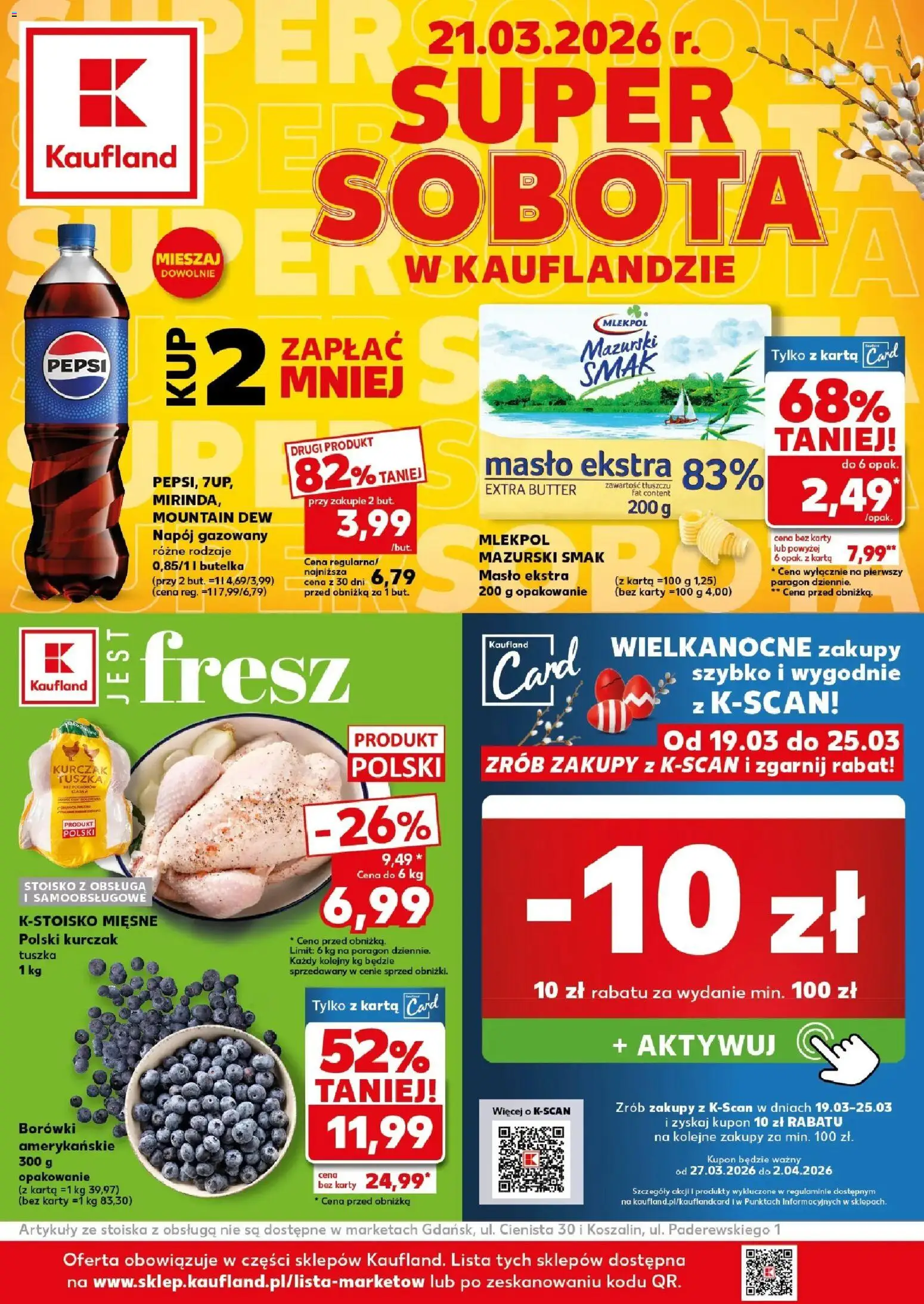 Pogląd gazetki "Kaufland gazetka - Super Sobota" ze sklepu Kaufland ważnej od 21.03.2026