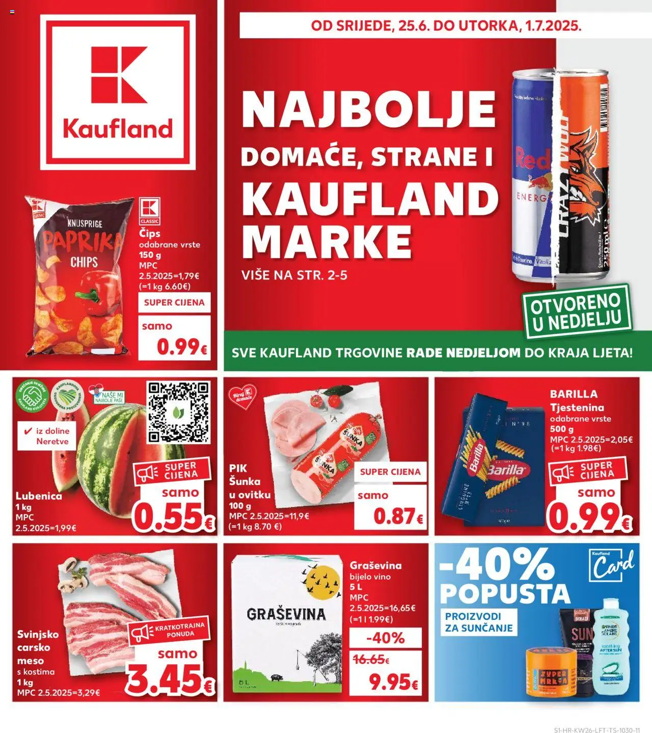 Kaufland aktualni Katalog vrijedi od 25.06.2025 - tjedna akcija broj stranice 1