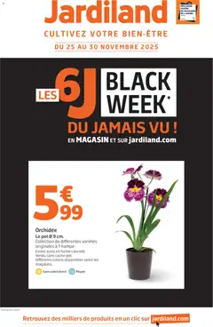 Prévisualisation de Black Friday du magasin Jardiland formulaire valide 25/11/2025