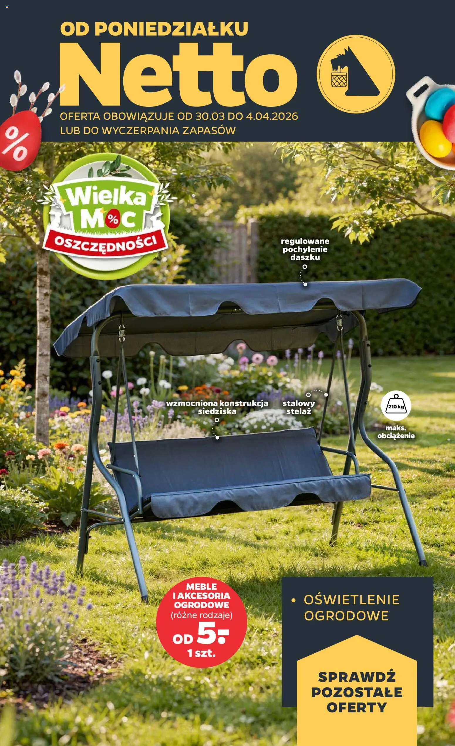 Pogląd gazetki "Netto gazetka od poniedziałku NonFood" ze sklepu Netto ważnej od 30.03.2026