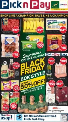 Preview of Pick n Pay flyer valid from 24/11/2025
