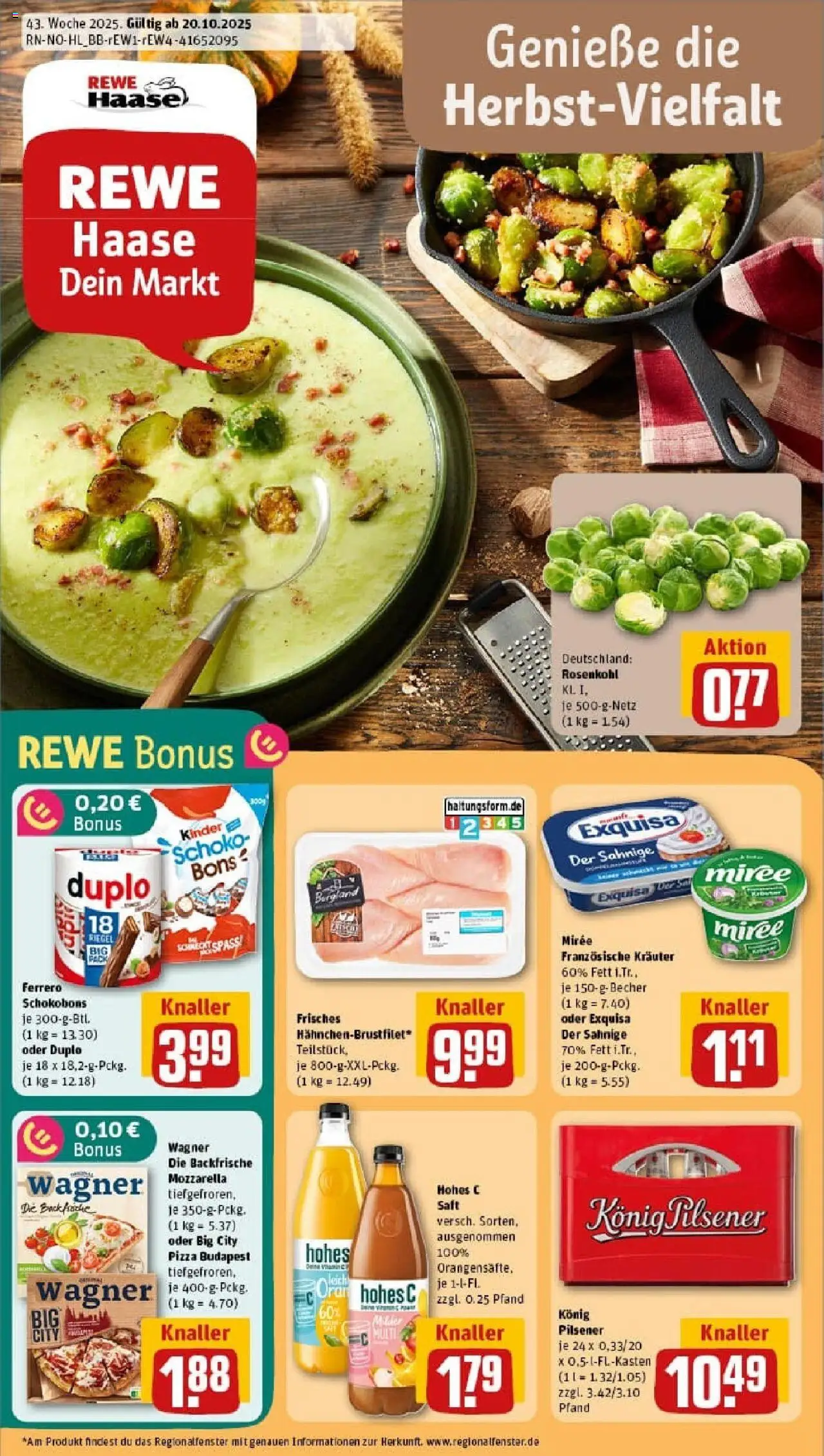 REWE Prospekt ab 19.10.2025 nächste Woche - Prospekt Haffkrug	