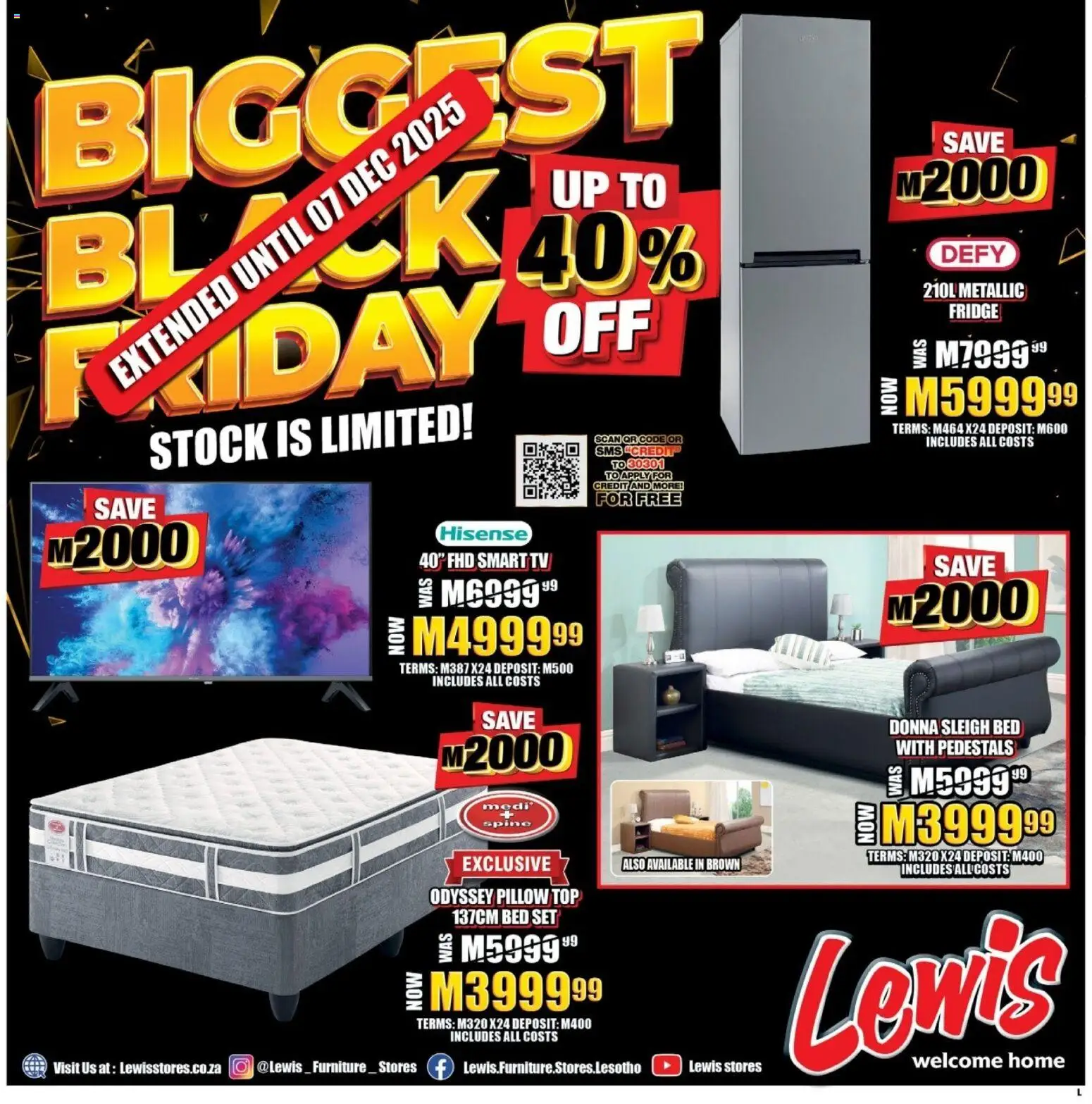 Preview of Lewis Stores flyer valid from 01/12/2025