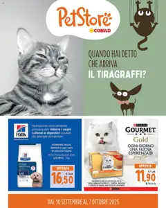 Anteprima dell'opuscolo Volantino PetStore Lombardia dal negozio Conad valido da 10/09/2025