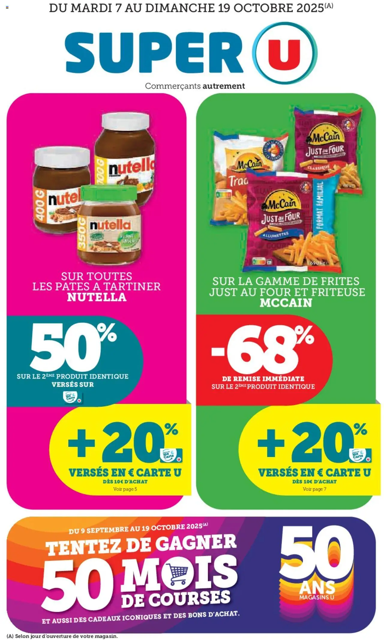 Catalogue de la boutique Super U valable du 07/10/2025 - Page numéro 1